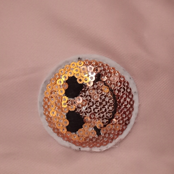 C&C California Girl's Baseball Jacket w/Sequin Patches Size 12 - Picture 7 of 10